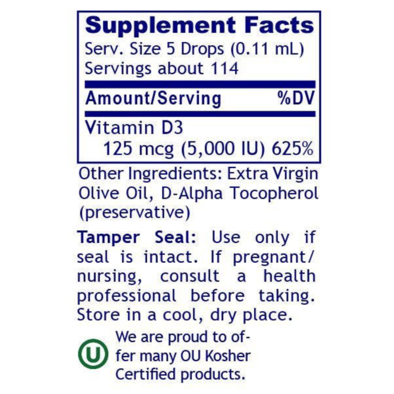 D3 Serum | Vitamin D Drops, 12.6ml 0.43 fl. oz. - Image 3
