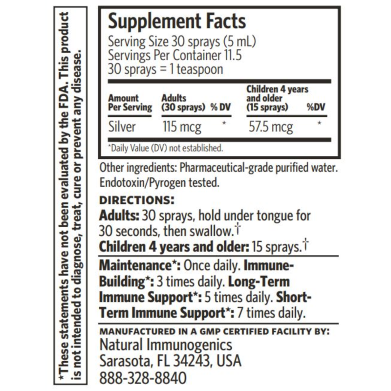 Argentyn 23, Bio-Active Silver Hydrosol, 2 fl. oz. Spray - Image 6
