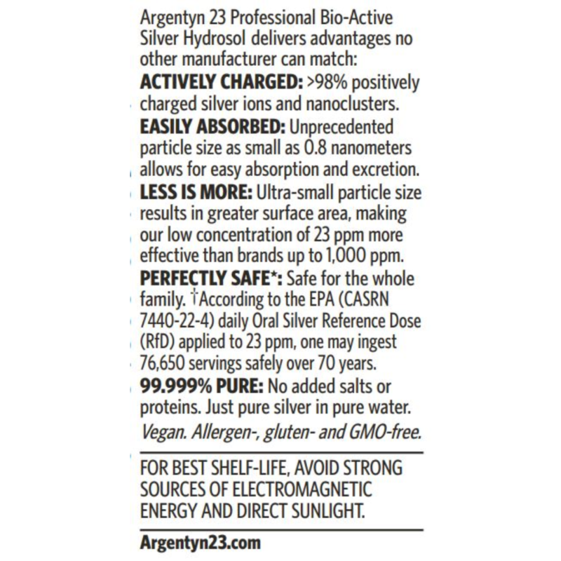 Argentyn 23, Bio-Active Silver Hydrosol, 2 fl. oz. Spray - Image 5