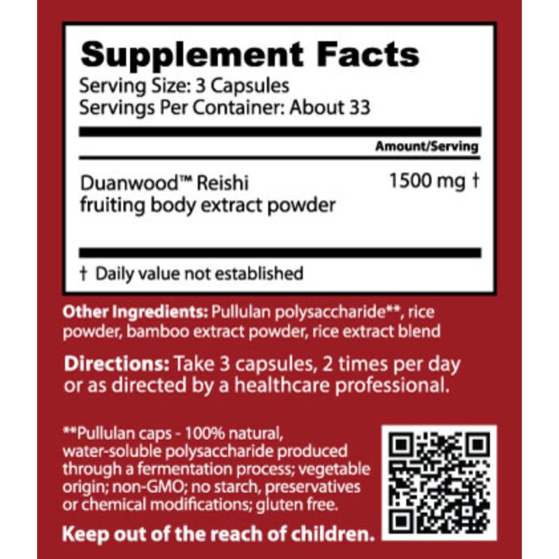Duanwood Reishi (500 mg), 100 Capsules - Image 4