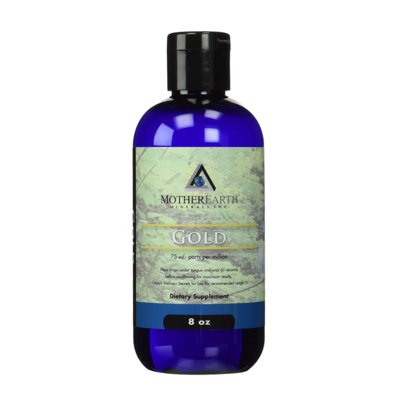 Gold (Angstrom) Supplement, 8oz, Mother Earth Minerals