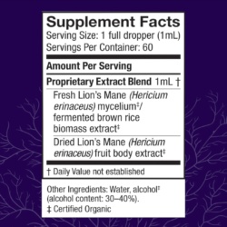 Lion's Mane, 2 Fluid Oz.
