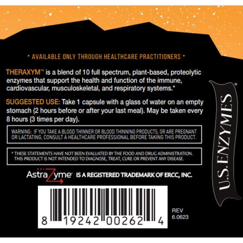 THERAXYM Systemic Enzyme Supplement, 93 Capsules - Image 4